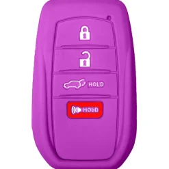 Silicone Protective Key Fob Cover For Toyota 4 Buttons Smart Key Remote