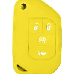 Silicone Protective Key Fob Cover For Jeep 4 Buttons Flipkey Remote
