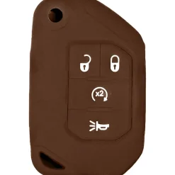 Silicone Protective Key Fob Cover For Jeep 4 Buttons Flipkey Remote