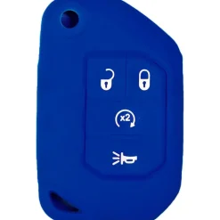 Silicone Protective Key Fob Cover For Jeep 4 Buttons Flipkey Remote