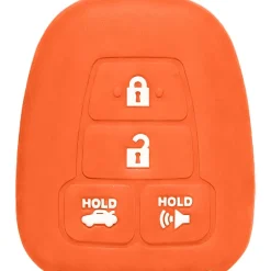 Silicone Protective Key Fob Cover For Toyota 4 Buttons Remote Head Key