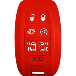 Silicone Protective Key Fob Cover For Chrysler 7 Buttons Smart Key Remote