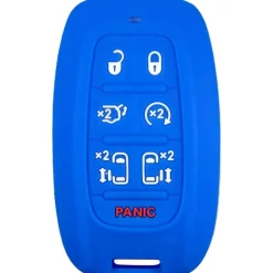 Silicone Protective Key Fob Cover For Chrysler 7 Buttons Smart Key Remote