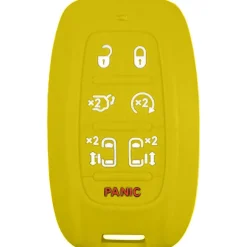 Silicone Protective Key Fob Cover For Chrysler 7 Buttons Smart Key Remote
