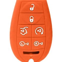 Silicone Protective Key Fob Cover For Dodge/Chrysler/Jeep 6 Buttons Fobik