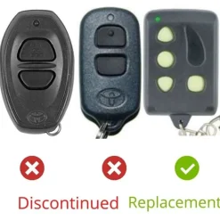 1998 Toyota Corolla Grey Dealer Installed Keyless Entry Remote BAB237131-022 PT398-07101 08191-00871