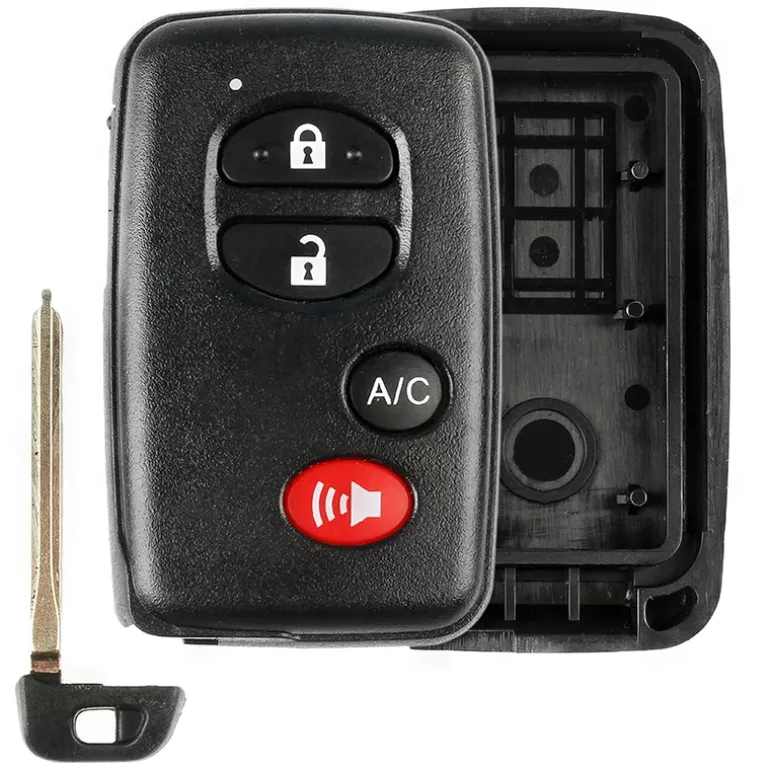 Toyota Prius w A/C 4 Button Smart Key Replacement Case HYQ14ACX