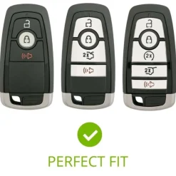 TPU Key Fob Cover For Ford 5 Buttons Smart Key Remote